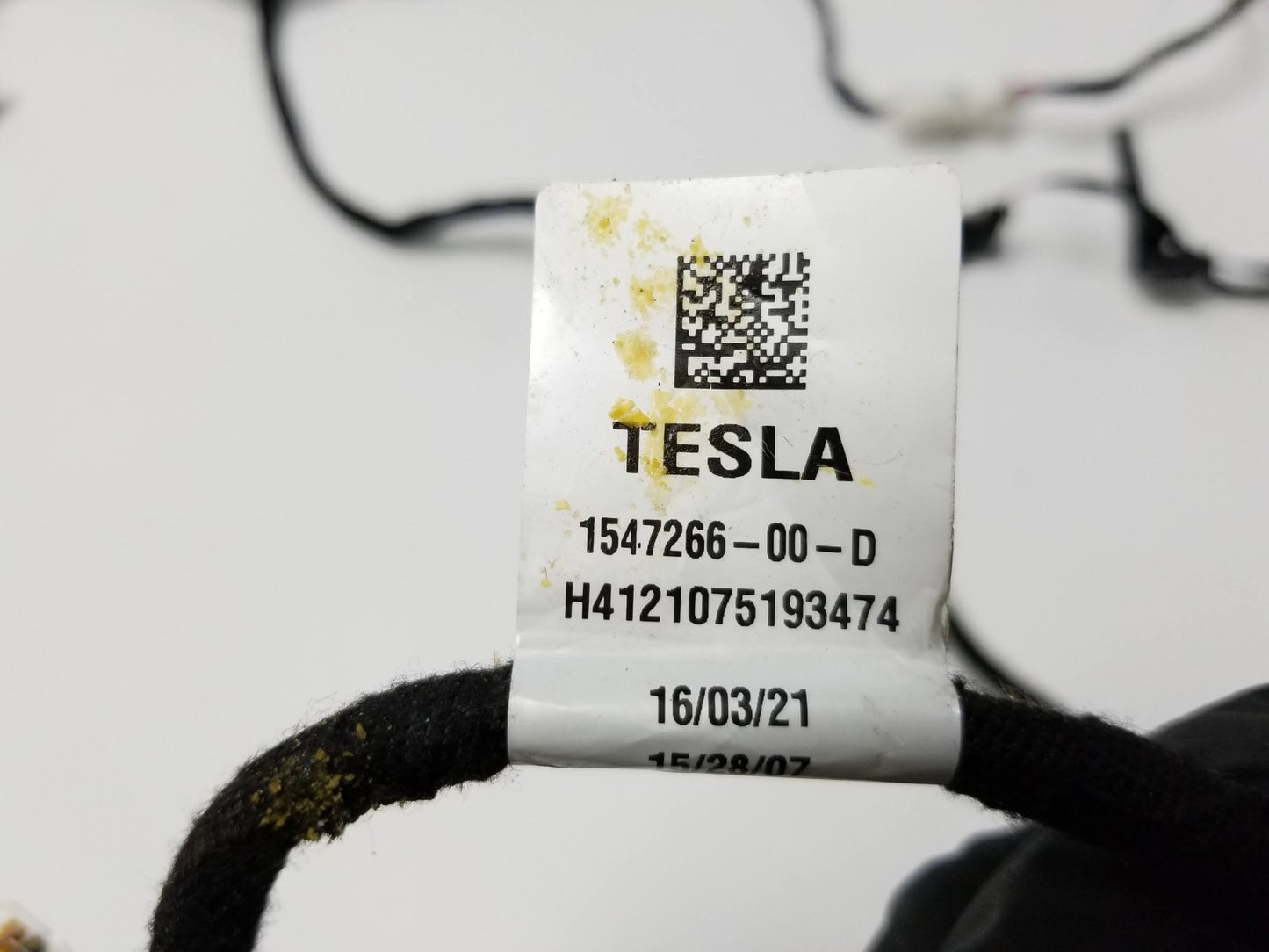 2021 Tesla Model 3 A/c Heater Box Wiring Harness Cable 1547266-00-d OEM