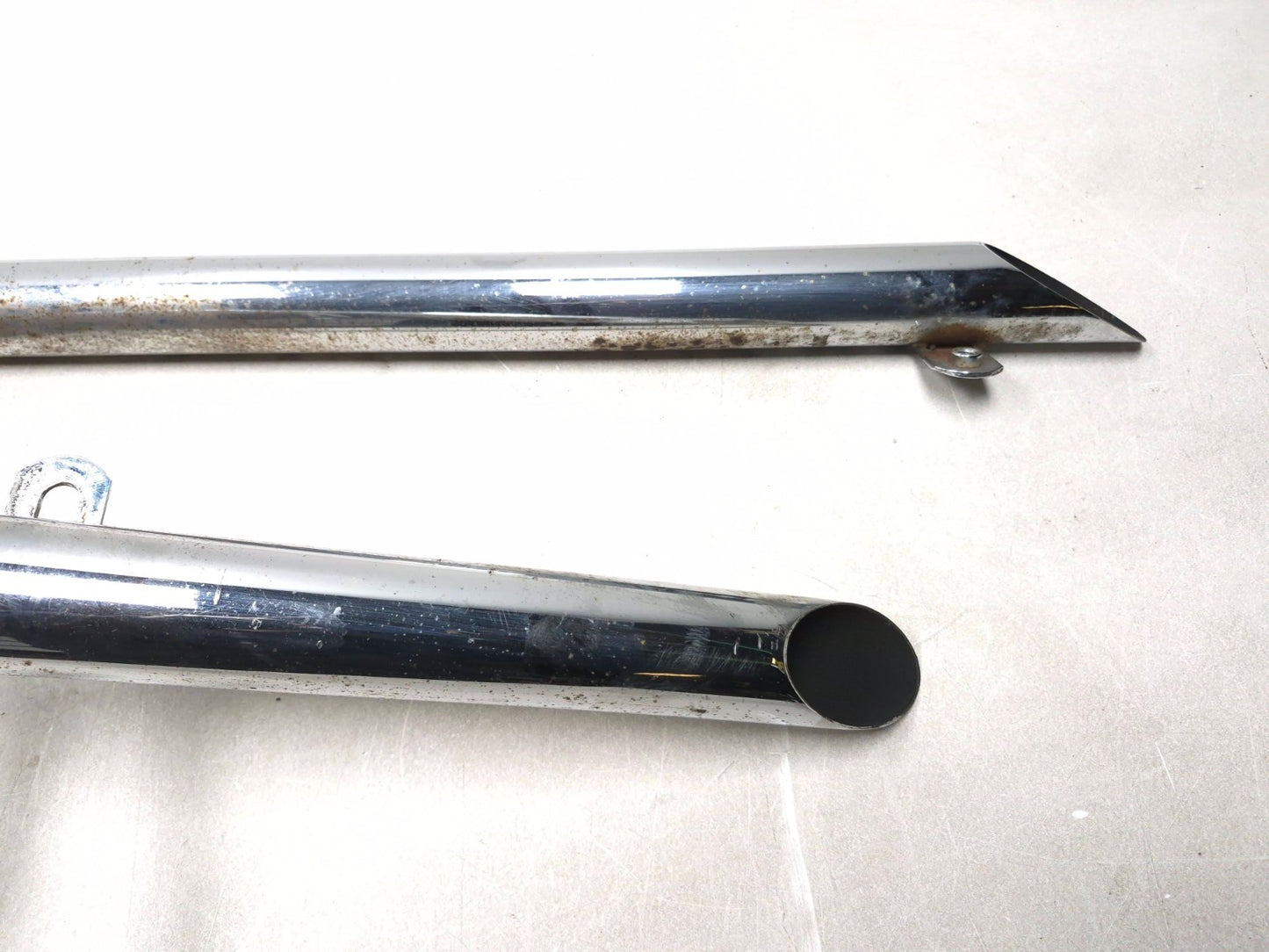 1994 Yamaha Virago Xv1100 Rear & Front Exhaust Muffler Pipe Pair OEM