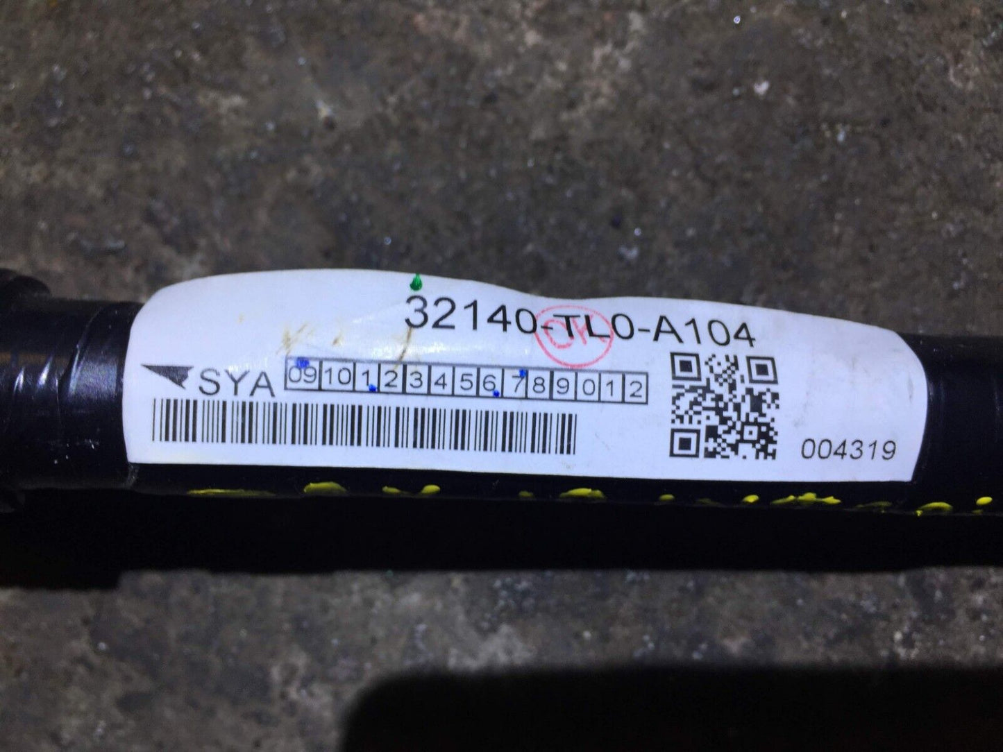 09 10 11 12 13 14 Acura Tsx Interior Body Wire Harness OEM