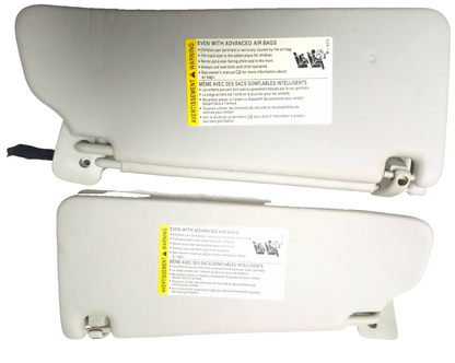 2007 Saab 9-5 Aero Sun Visor W/ Mirror & Light 2pcs OEM