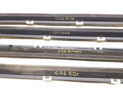 2014 - 2019 Kia Soul Door Glass Belt Seal Molding Set OEM