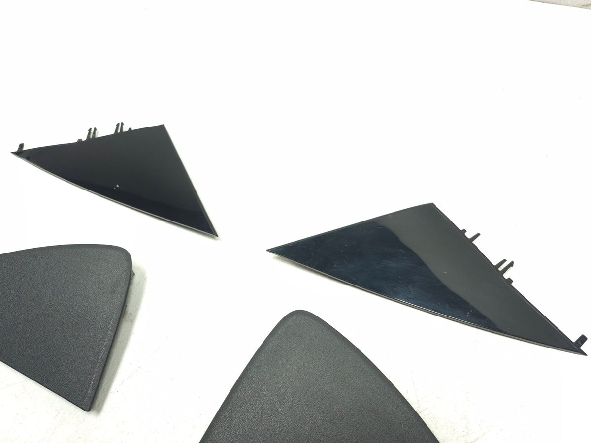 2020 Tesla Model 3 Dashboard End Cap & Front Door Sill Scuff Plate Set OEM