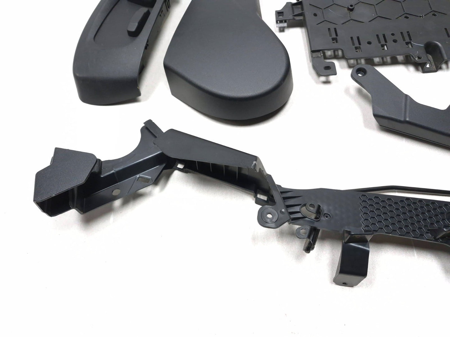 2017 Jaguar Xe Front Left Driver Seat Trim Cover & Switch 5pcs OEM
