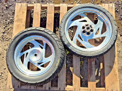 2007 Cf Moto V5 Qlink Legacy 250 Wheel Rim & Tire Front & Rear *straight* OEM