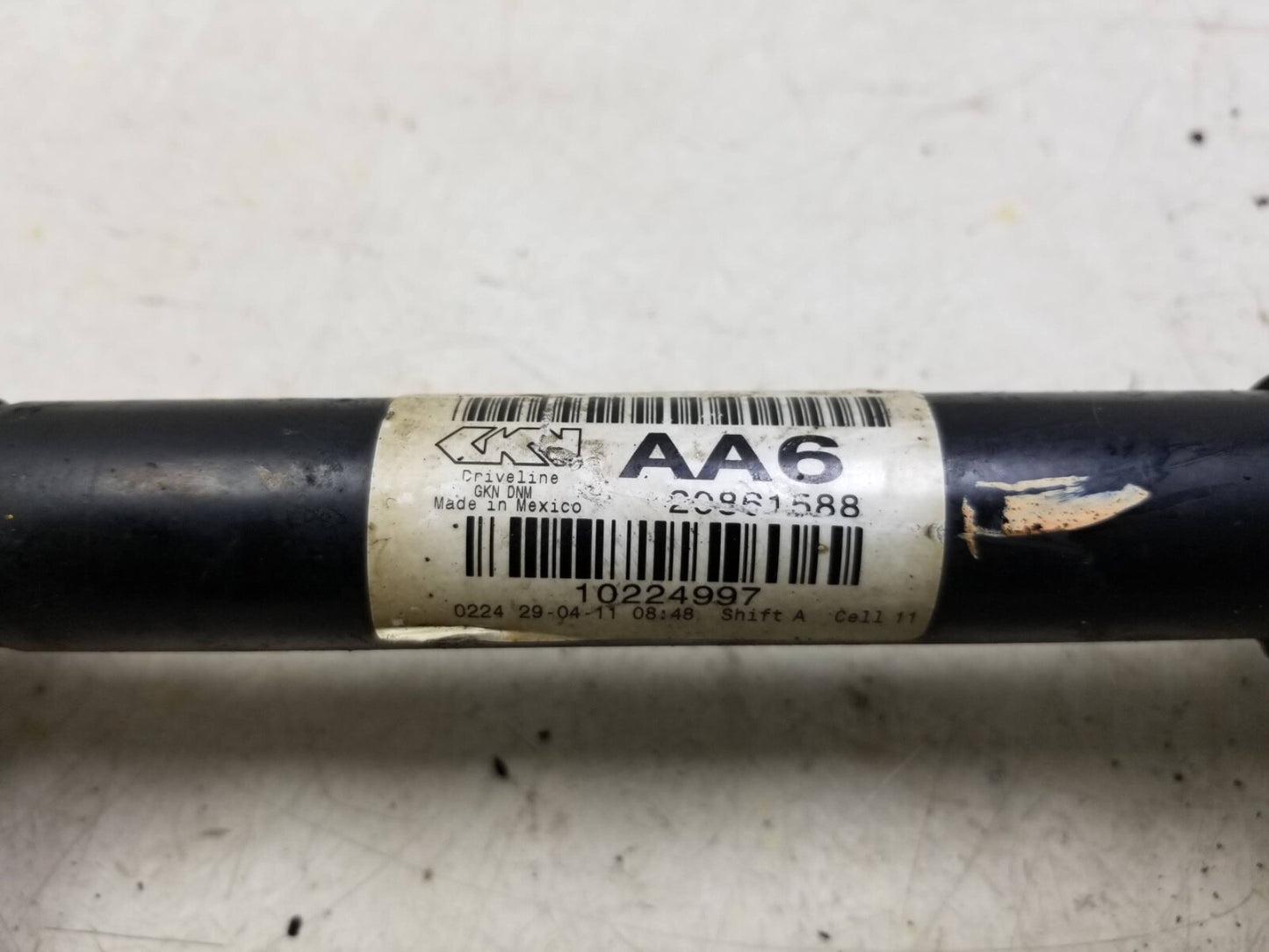 2010 - 2011 Cadillac SRX Axle Shaft Rear Driver Side Left OEM