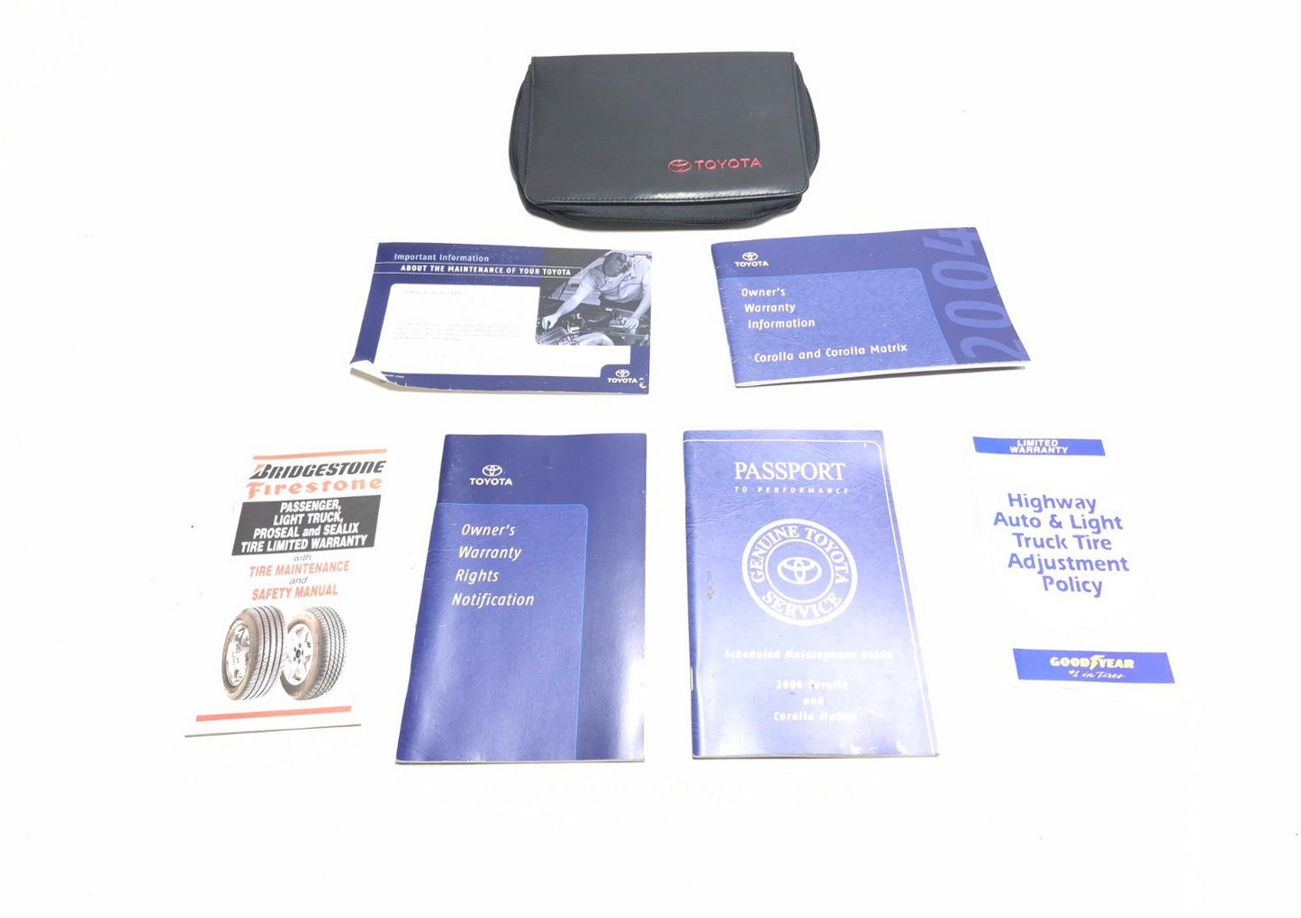 2004 Toyota Corolla Owner's Manual OEM