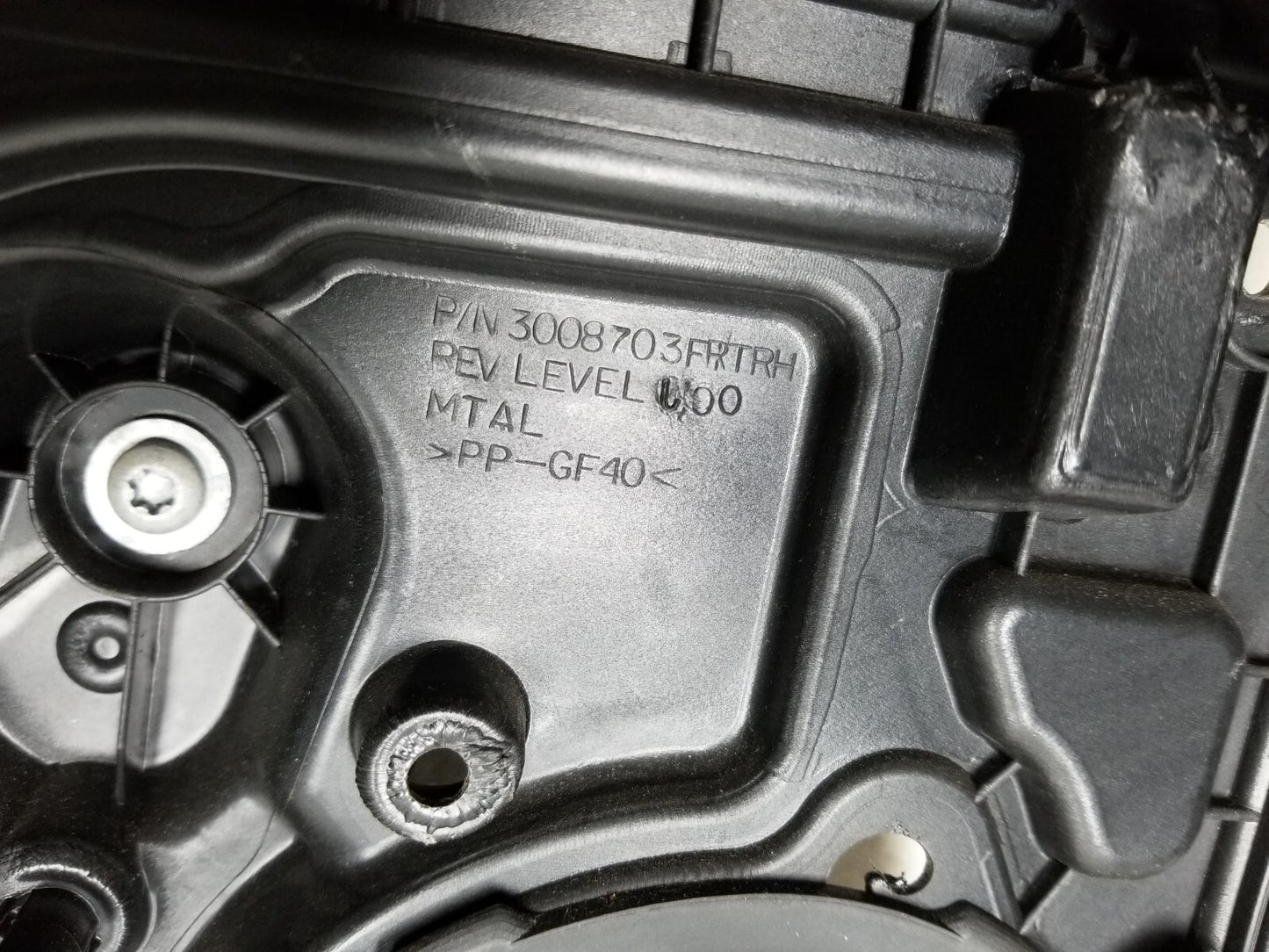 2011-2014 Chrysler 200 Window Regulator Panel Front Passenger Side Right OEM