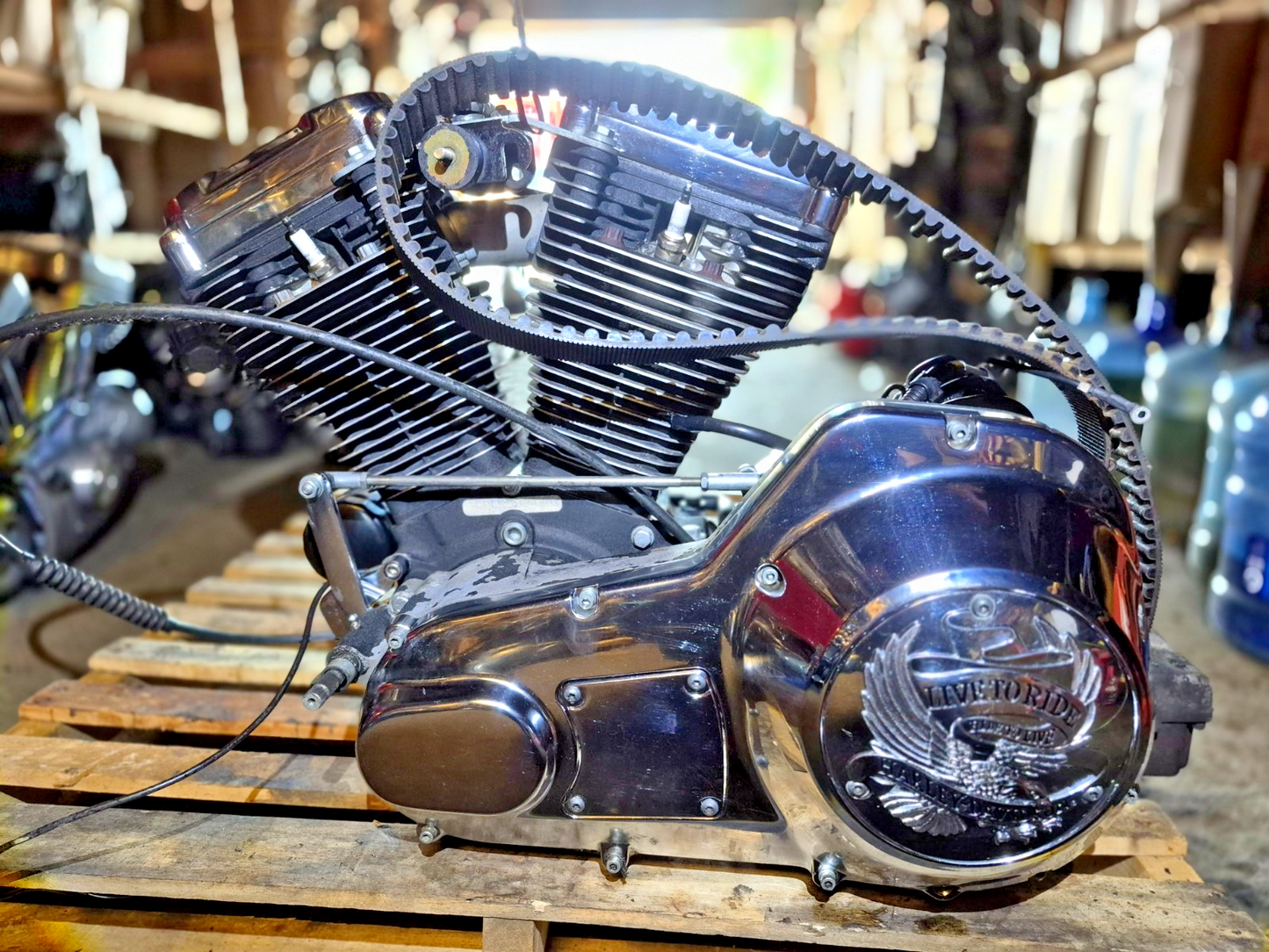 1993-1998 Harley Electra Glide Road King 80" 1340cc Evo Engine Motor Trans OEM