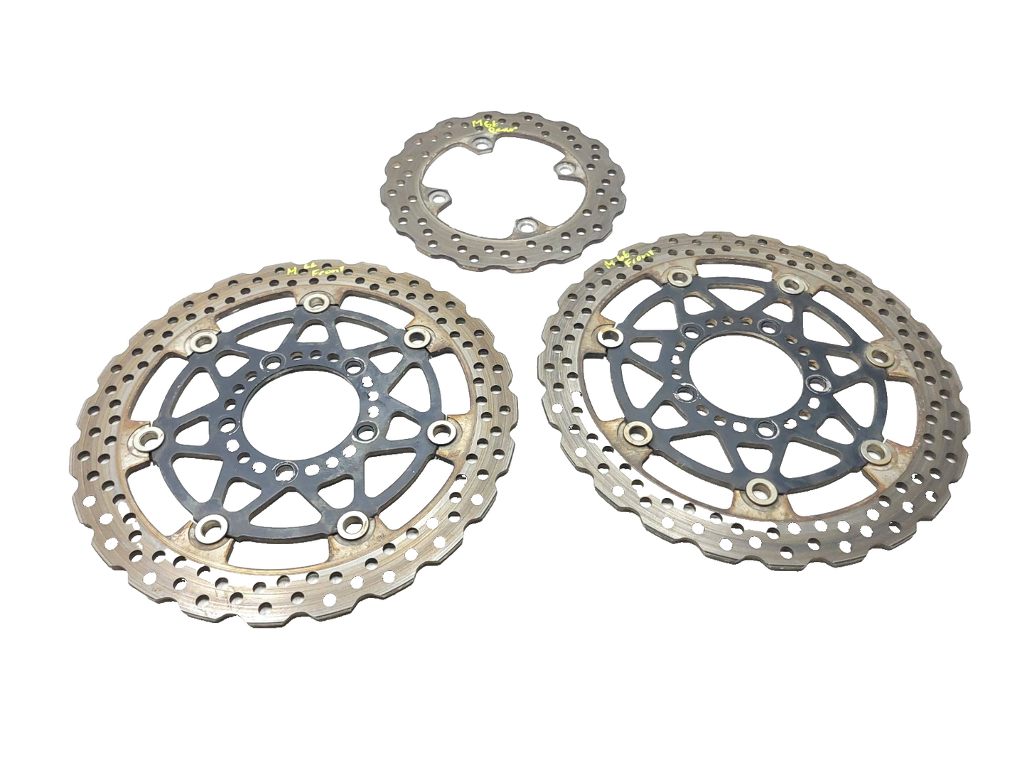 2006 - 2008 Kawasaki Ninja 650 Ex650 Brake Rotor Disc Front & Rear 3pcs OEM