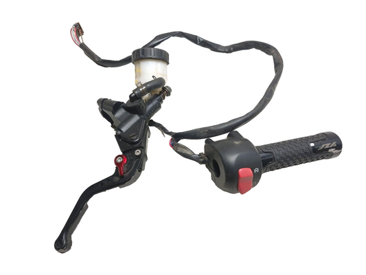 2002 Yamaha Yzf-r6 Front Brake Master Cylinder & Switch Grip Assy OEM