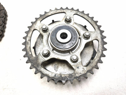 2006 Suzuki Gs 500fk Drive Chain & Rear Sprocket Pair OEM