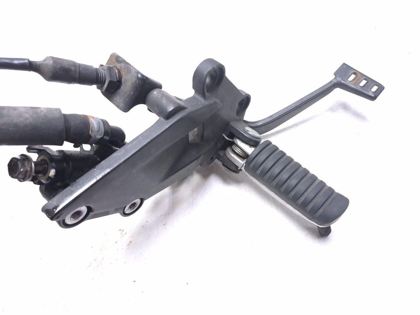 2008 Kawasaki Ninja 250r Ex250j Front Right Footrest W/ Brake Cylinder OEM