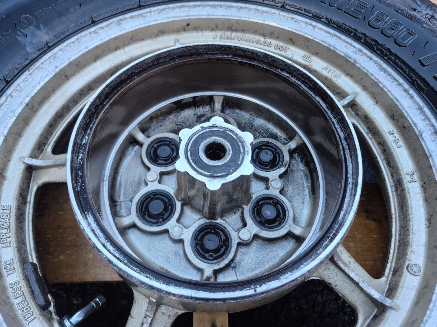 1994 Yamaha Virago Xv1100 Rear & Front Wheel W/ Tire Pair R 15 R 19 OEM