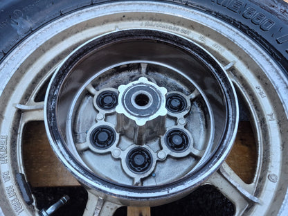 1994 Yamaha Virago Xv1100 Rear & Front Wheel W/ Tire Pair R 15 R 19 OEM