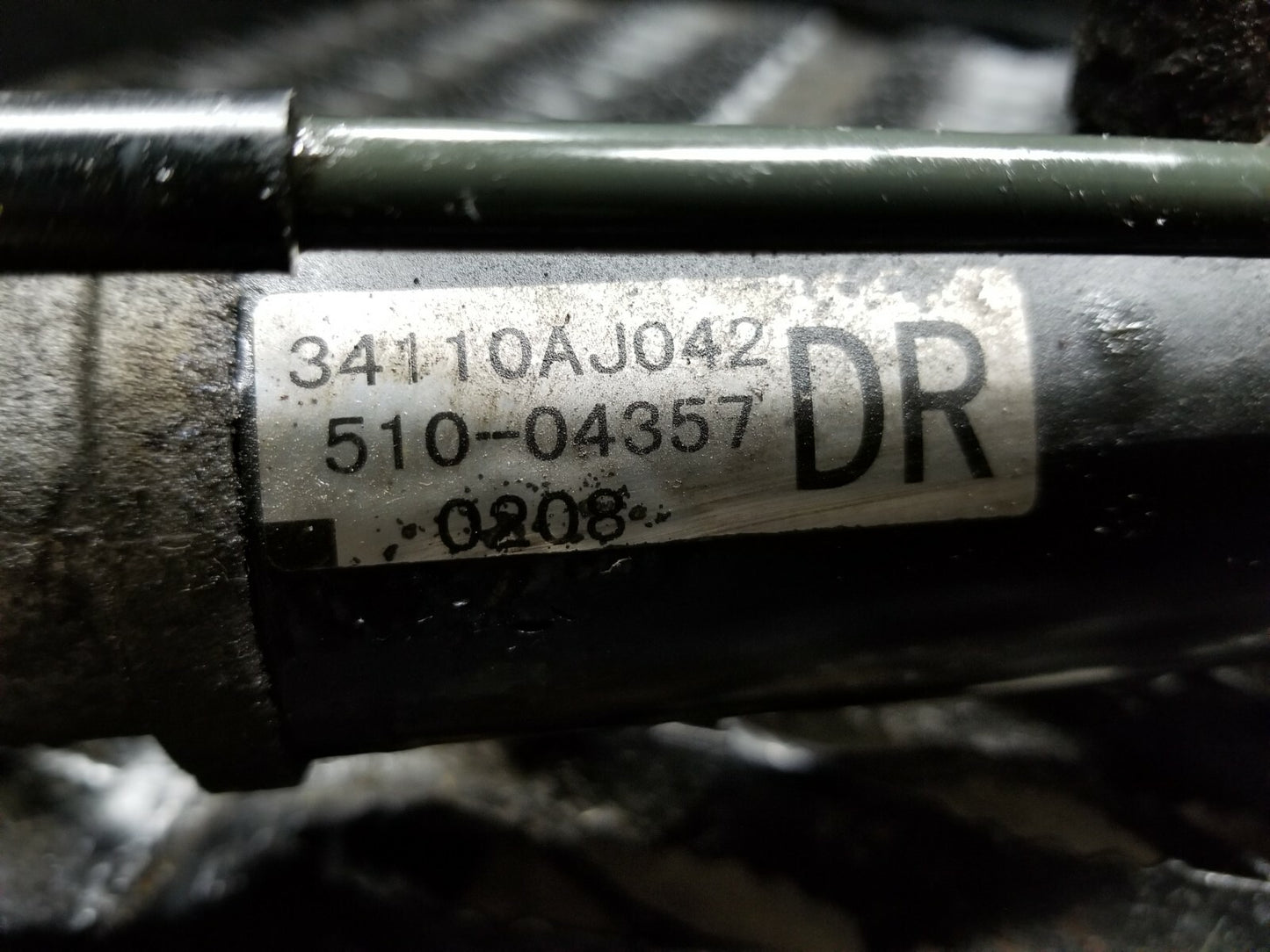 2010 Subaru Legacy Power Steering Rack OEM