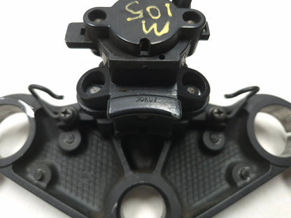 2008 Kawasaki Ninja 250r Ex250j Upper Triple Tree & Ignition Lock Switch OEM