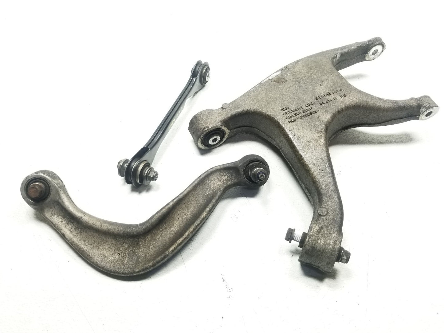 2012 Audi A7 Quattro Rear Control Arm Right Passenger Side 3 Pcs OEM