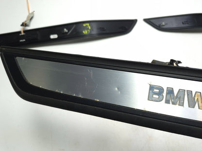 2011 BMW 750li Door Sill Scuff Plate Trim Front & Rear 4pcsoem