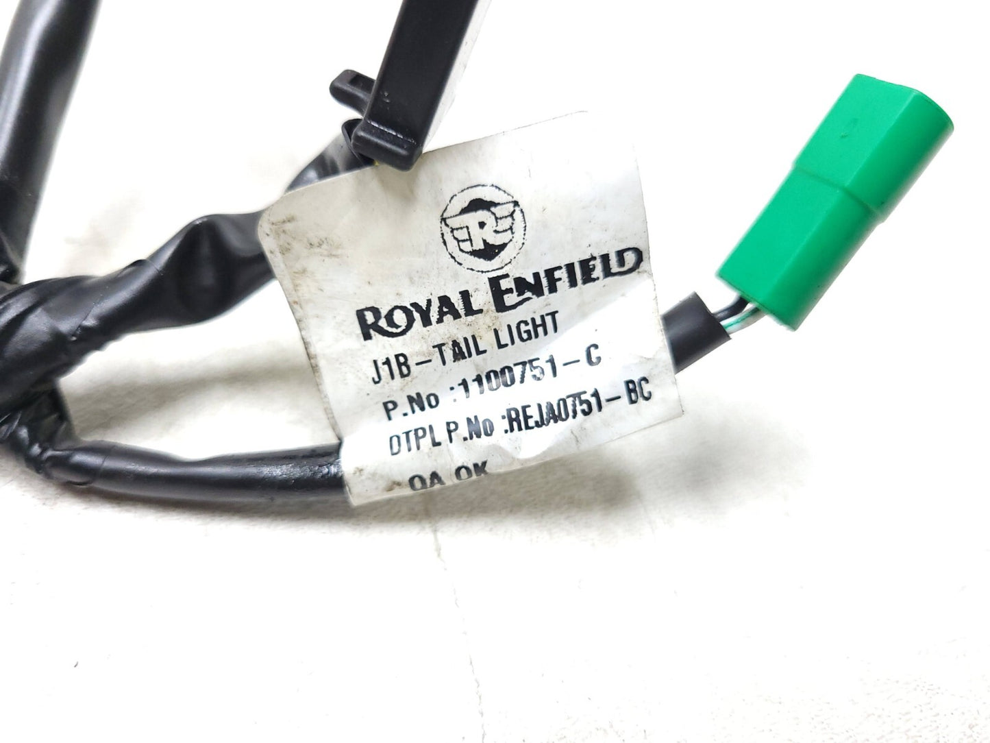 2024 Royal Enfield Bullet 350 Tail Light Sub Wire Harness OEM