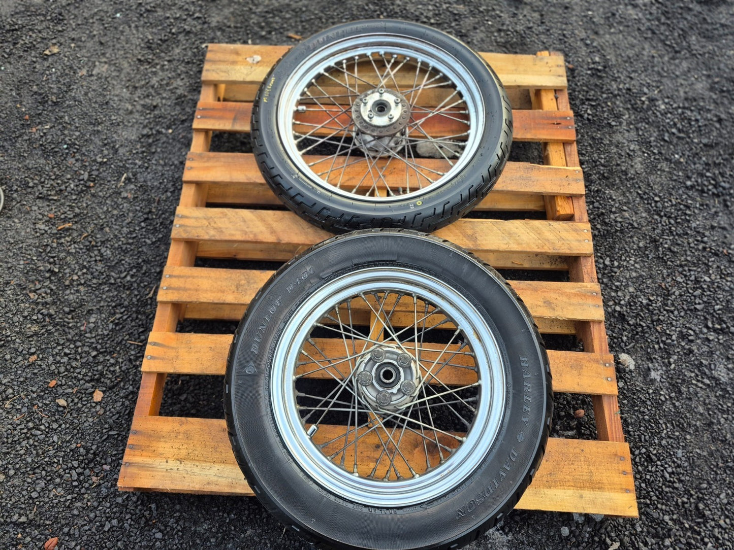 1997 Harley Sportster Xl883  Xl 883 Rear & Front Wheel W/ Tire Pair 16" 19" OEM