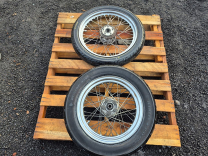 1997 Harley Sportster Xl883  Xl 883 Rear & Front Wheel W/ Tire Pair 16" 19" OEM