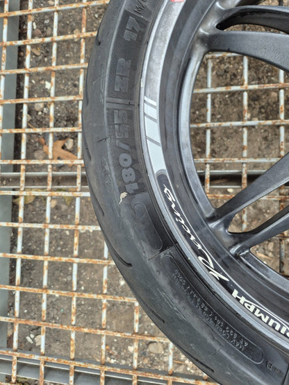 2005  Triumph Sprint St Rear Wheel W/ Tire Michelin 180/55 R 17 OEM