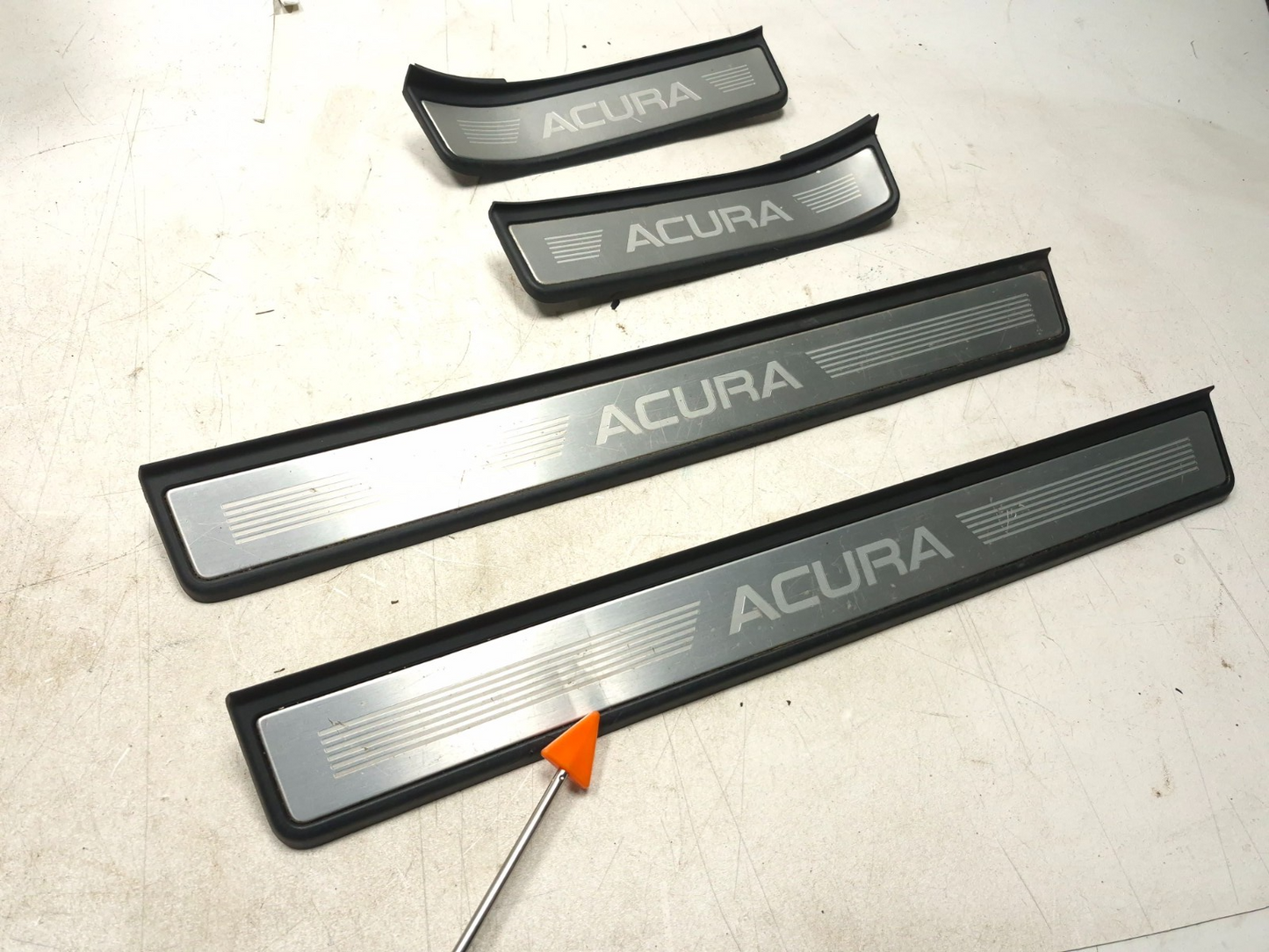 2008 Acura Tl Door Sill Scuff Plate Trim Front & Rear 4pcs OEM