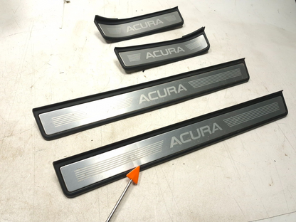 2008 Acura Tl Door Sill Scuff Plate Trim Front & Rear 4pcs OEM