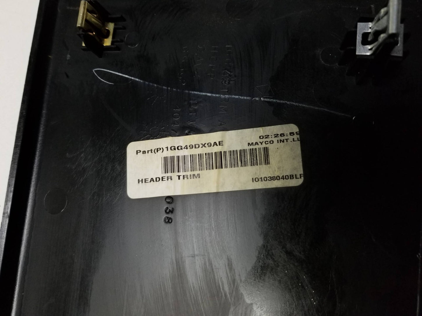 2012 Jeep Grand Cherokee Rear Upper Trunk Molding OEM