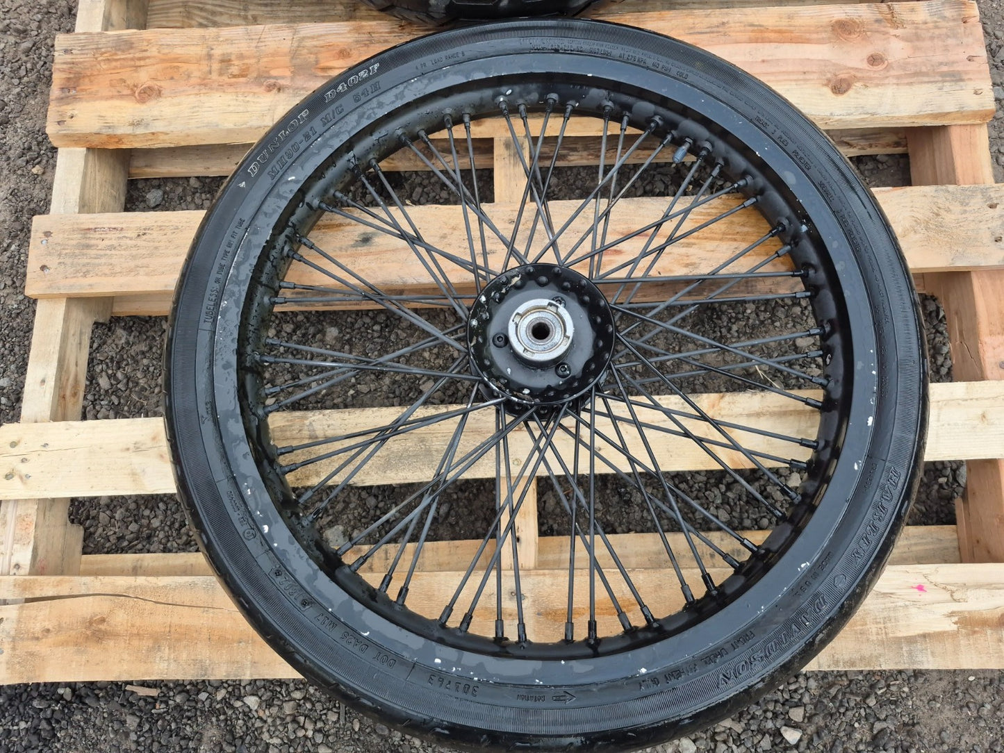 1993 Suzuki Vs800 Intruder Wheel Rim W/ Tire Front & Rear Pair R15 R21 OEM