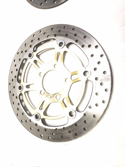 2001 Suzuki Gsx 750f Katana Front & Rear Brake Disc 3pcs OEM