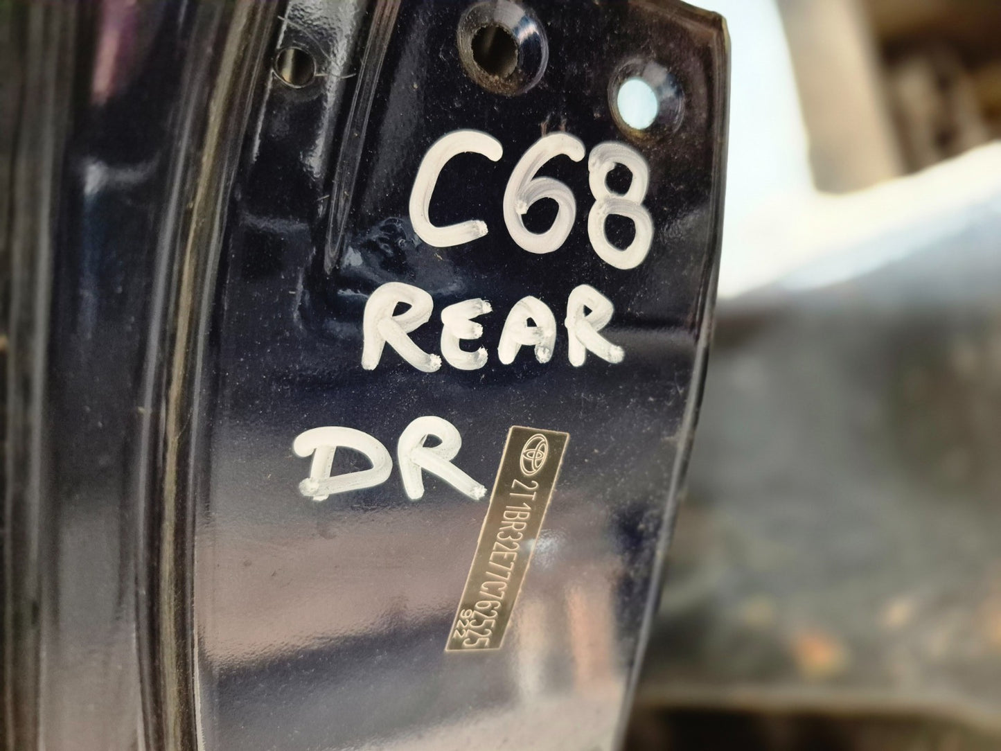 2007 Toyota Corolla Rear Door Shell Left Driver Side OEM