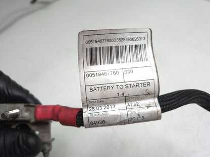 2014 Fiat 500l Battery Terminal Positive Wire Harness OEM