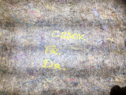 03 04 05 06 Mercedes C230 W203 Coupe Front Driver Seat Back Cover Black OEM