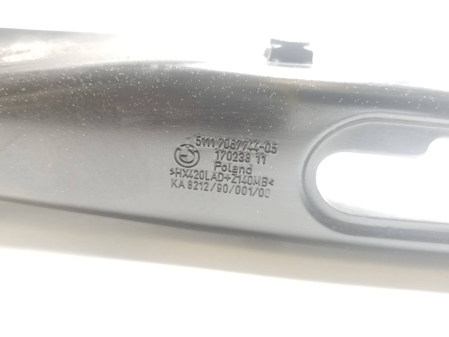 09 10 11 12 BMW 750li Front Lower Bumper Reinforcement Mount Crash Bar OEM