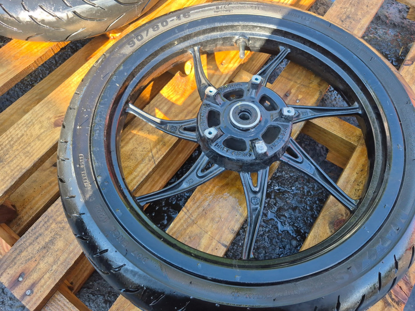 2022 Piaggio Liberty 150 Wheel Rim W/tire Front & Rear Pair OEM