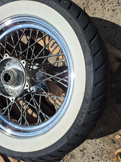 1999 Yamaha V Star Xvs650 Classic Wheel Rim & Tire Front & Rear *straight* OEM