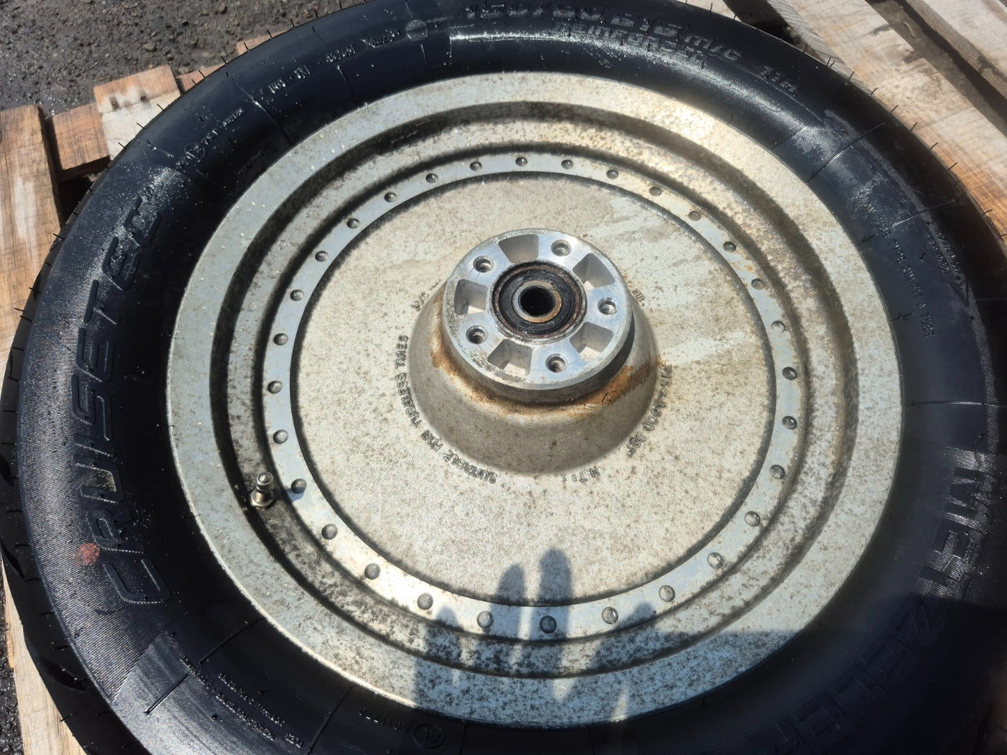 2004 Harley Softail Flstc Heritage Classic Rear Wheel Rim & Tire OEM