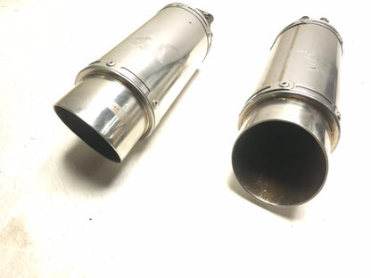 2004 Yamaha Fz6 S Exhaust Muffler Pair Delkivic OEM
