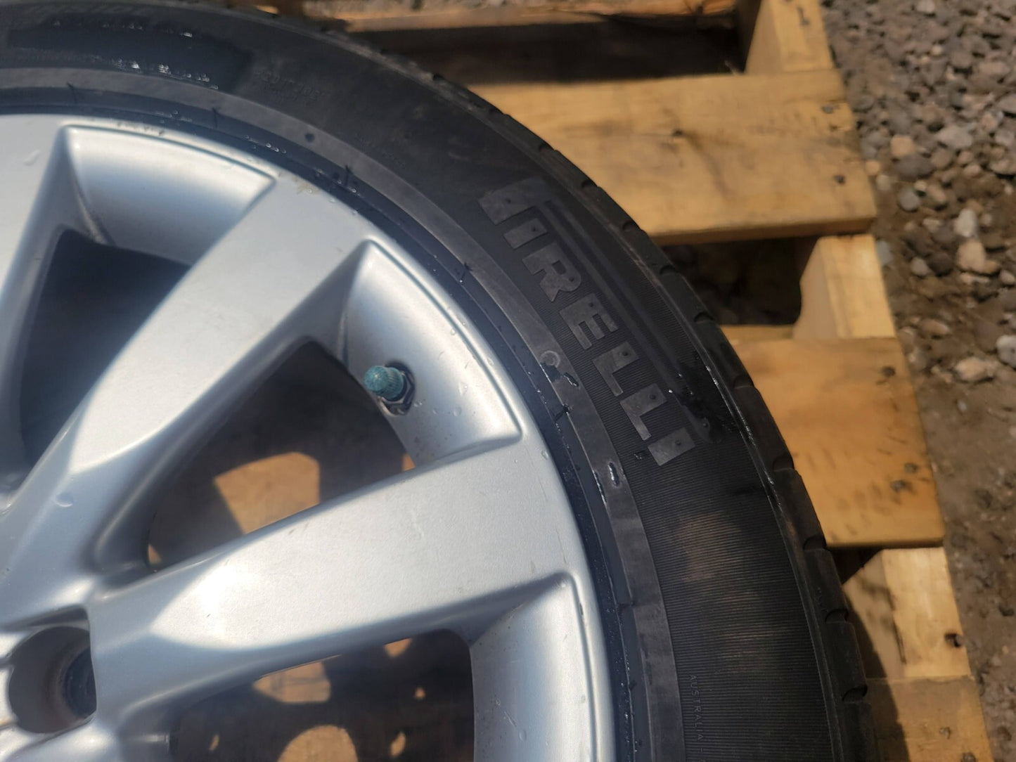 2009 Audi A4 Wheel Rim & Tire Pirelli P Zero 245/45r17 2pcs OEM