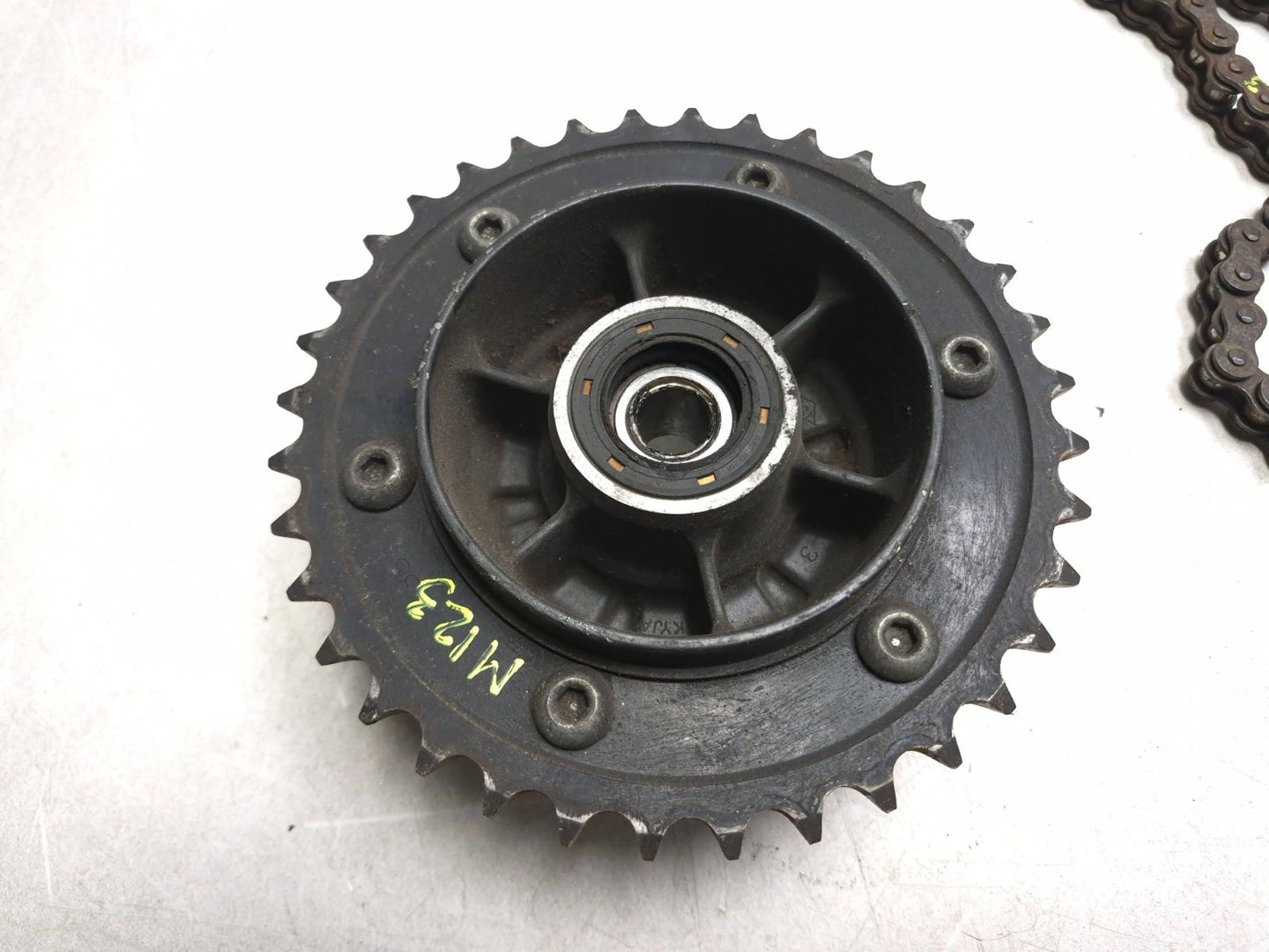 2019 Honda Cbr300r Rear Hub W/ Sprocket & Drive Chain Pair OEM