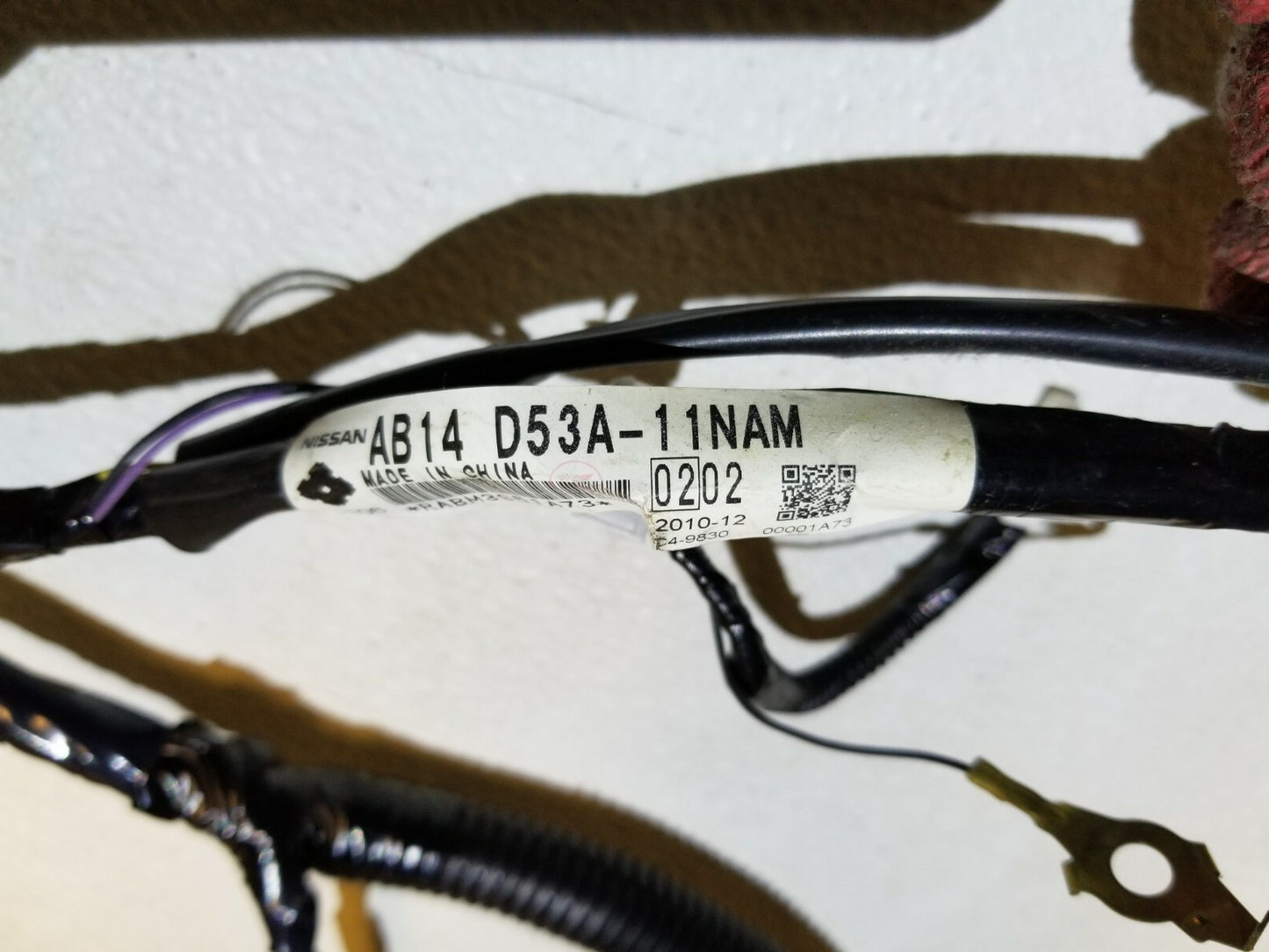 2011 Infiniti G37 Coupe Interior Wire Harness Left Driver Side OEM