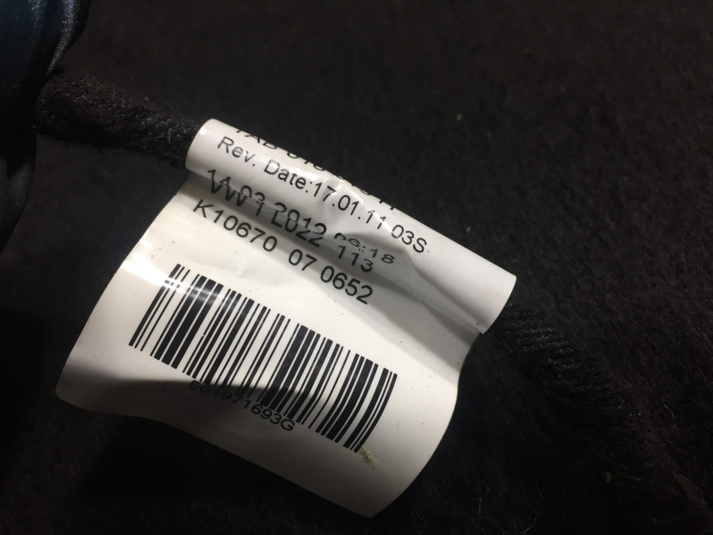 12 13 14 15 VW Passat Se Rear Left Driver Side Door Wire Harness OEM