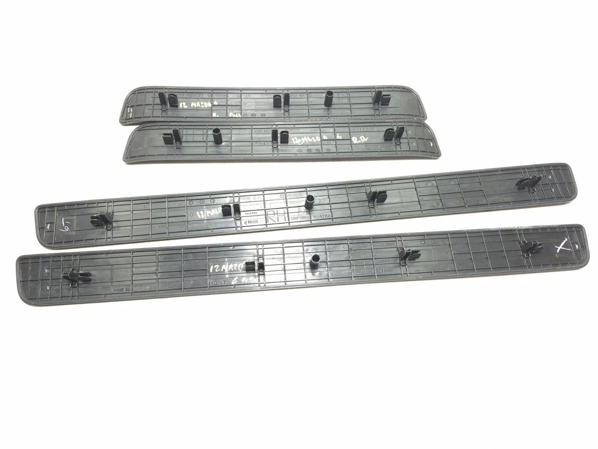 2012 Mazda 6 Door Sill Scuff Plate Front & Rear 4 Pcs Gs3l687g0 OEM