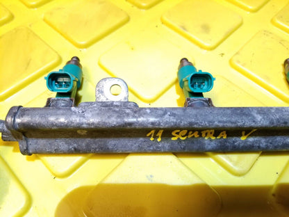 07 - 12 Nissan Sentra Fuel Rail W/ Injectors 2.0l OEM