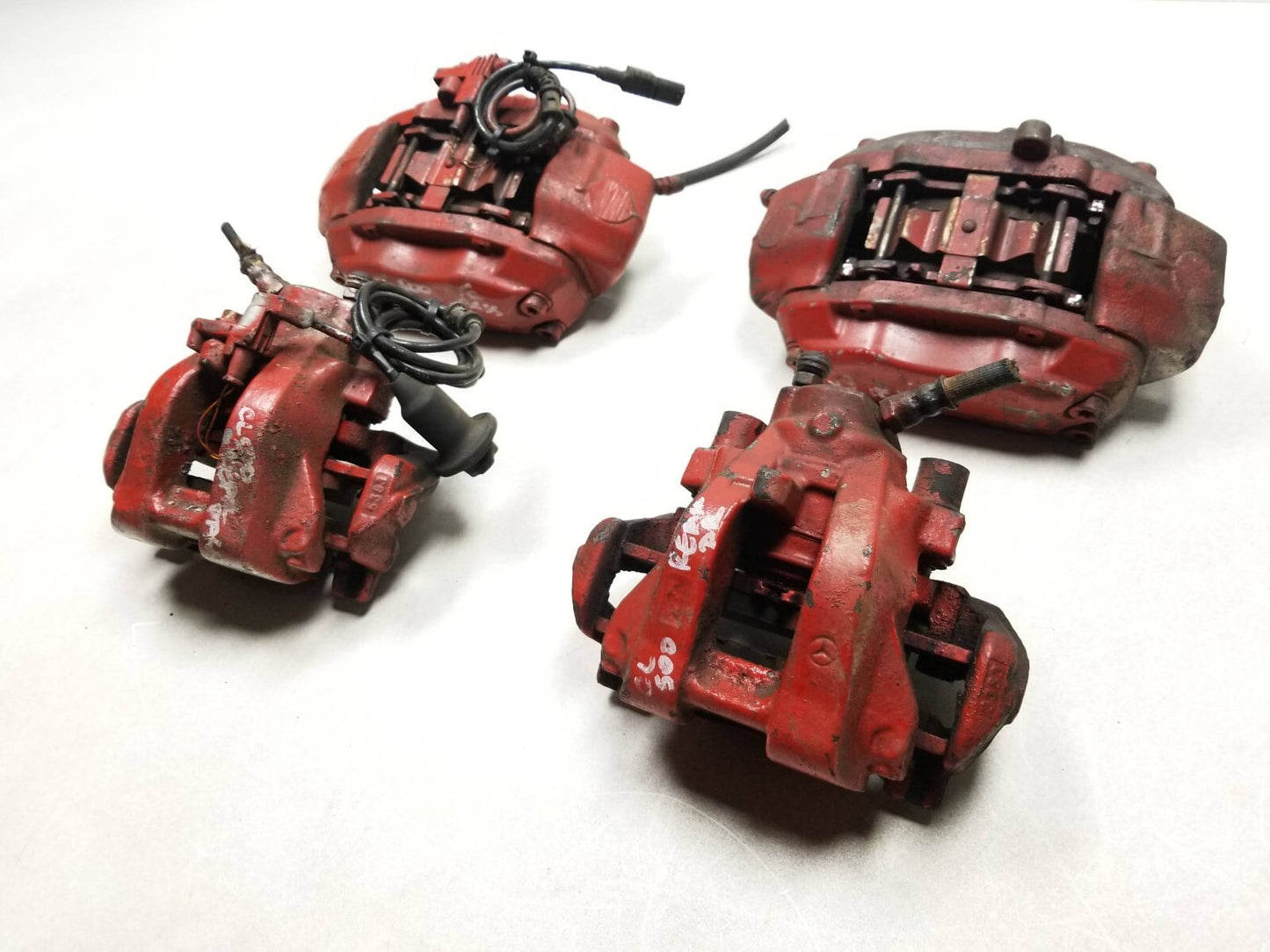 2004 Mercedes CL500 Brake Caliper Front & Rear 4pcs OEM