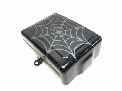 08-17 Harley Dyna Street Bob Fxdb Battery Box Holder & Custom Spider Web Cover