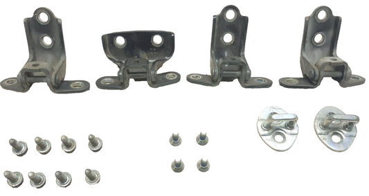 2012 Hyundai Sonata Driver Side Door Hinge & Latch 6pcs W/ Bolt 12pcs OEM