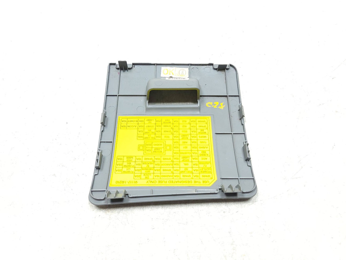 2012-2017 Hyundai Accent Interior Fuse Box Obd Access Panel Cover Lid Gray OEM