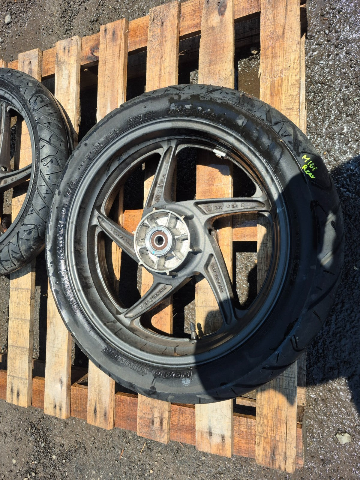 2013 Honda Cbr250 Wheel Rim W/ Tire Front & Rear *straight* OEM
